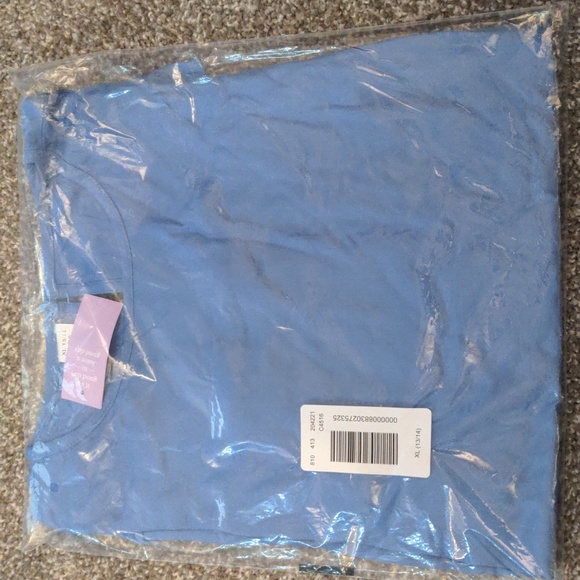 NWT Girls Ruffle Sleeve Peasant Blouse Size XL (13/14) Color Blue Icicle - Picture 6 of 6